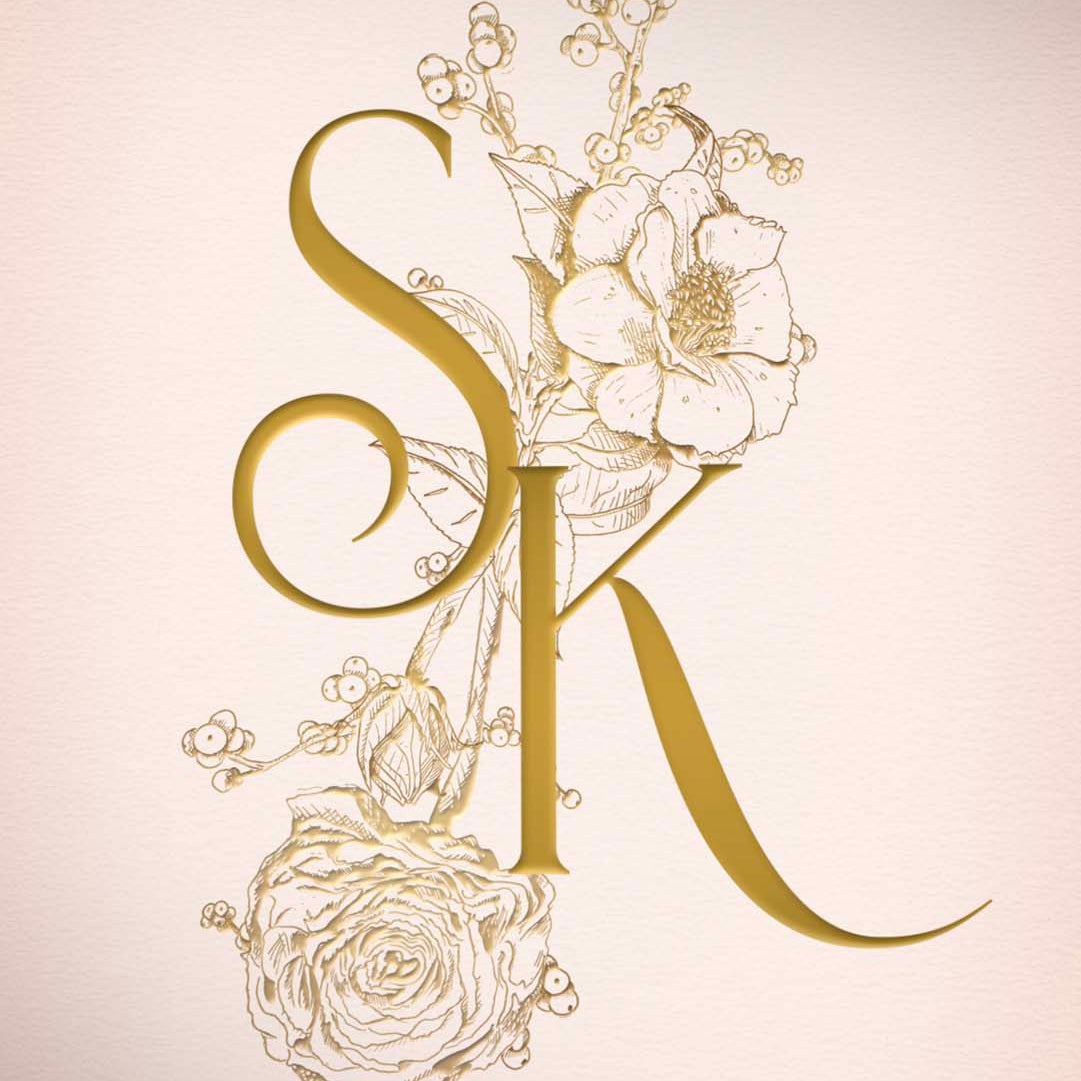 Elegant Wedding Invitation Monogram