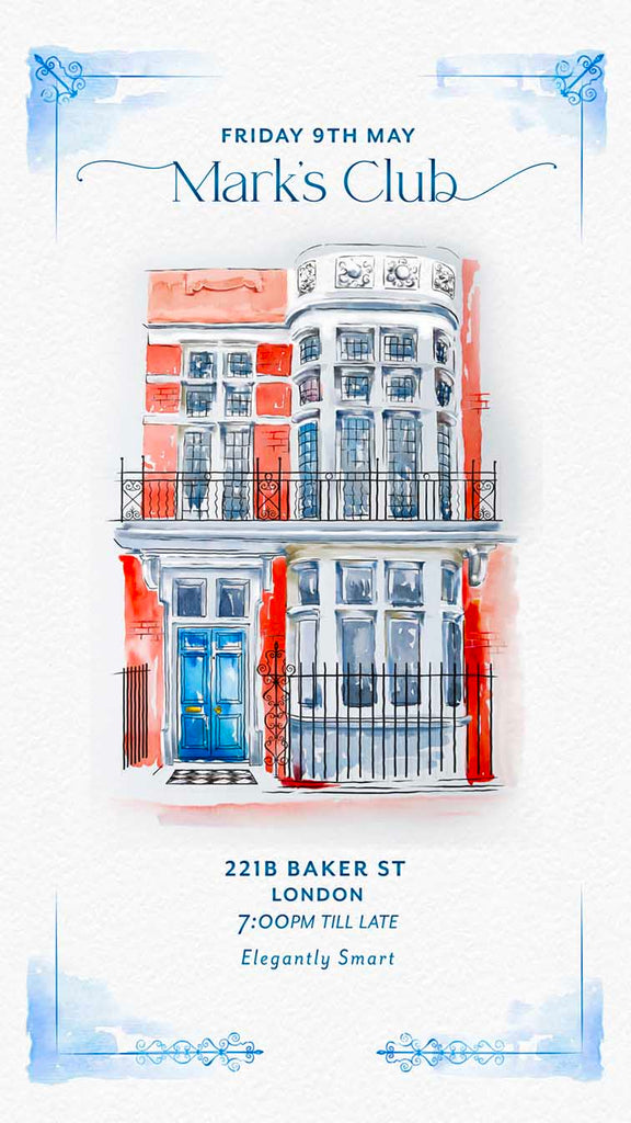 Watercolour Illustrated Building with Venue and Invitation details