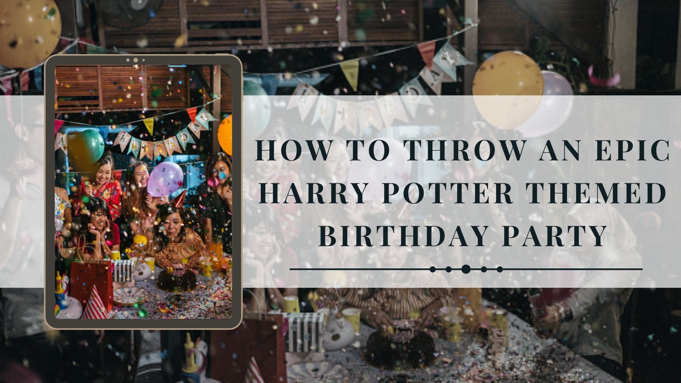 Harry Potter Decoración de la fiesta de cumpleaños temática