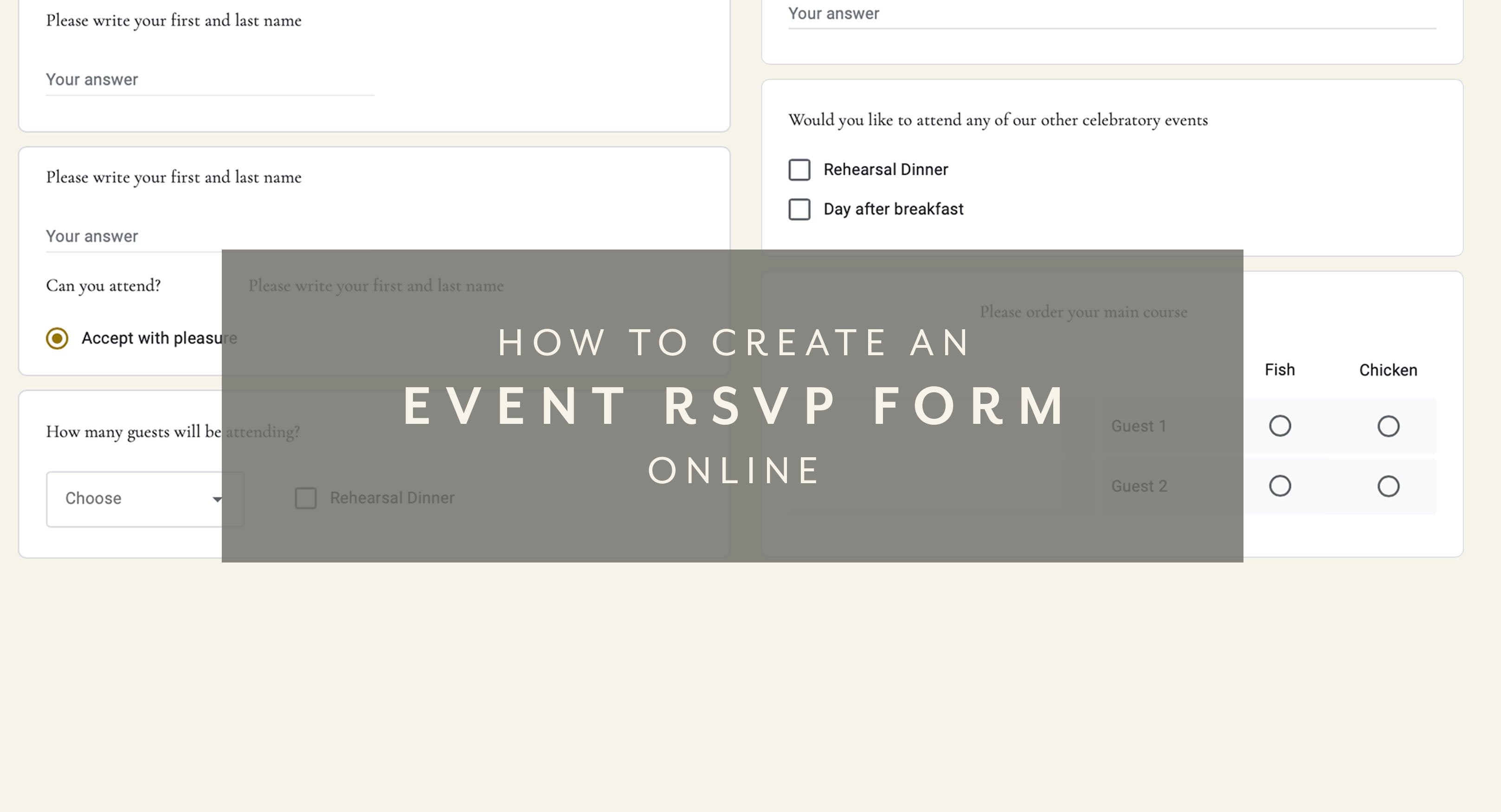 Fsvp Form Example Rsvp Excel Template
