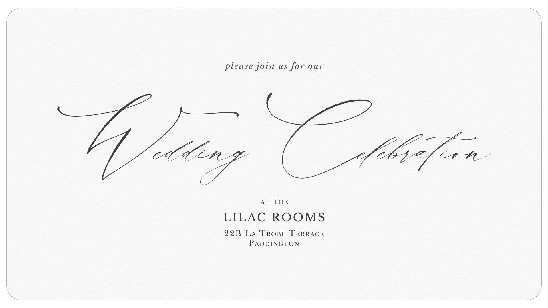 Calligraphy Wedding font demonstration