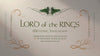 Rustic paper has lord of the rings styled line artwork and wedding invitation details written upon it. 
