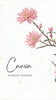 Pink flowers created from pencil art, sitting on a white background. 