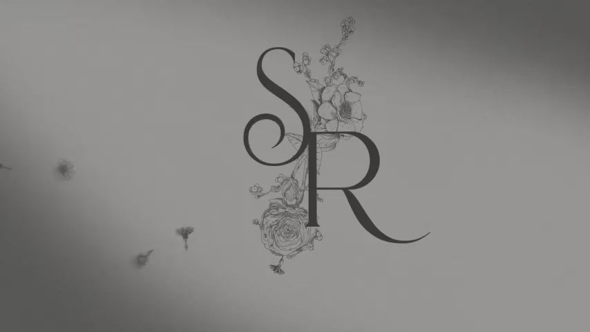 A loop of animated digital wedding invitation video examples. 