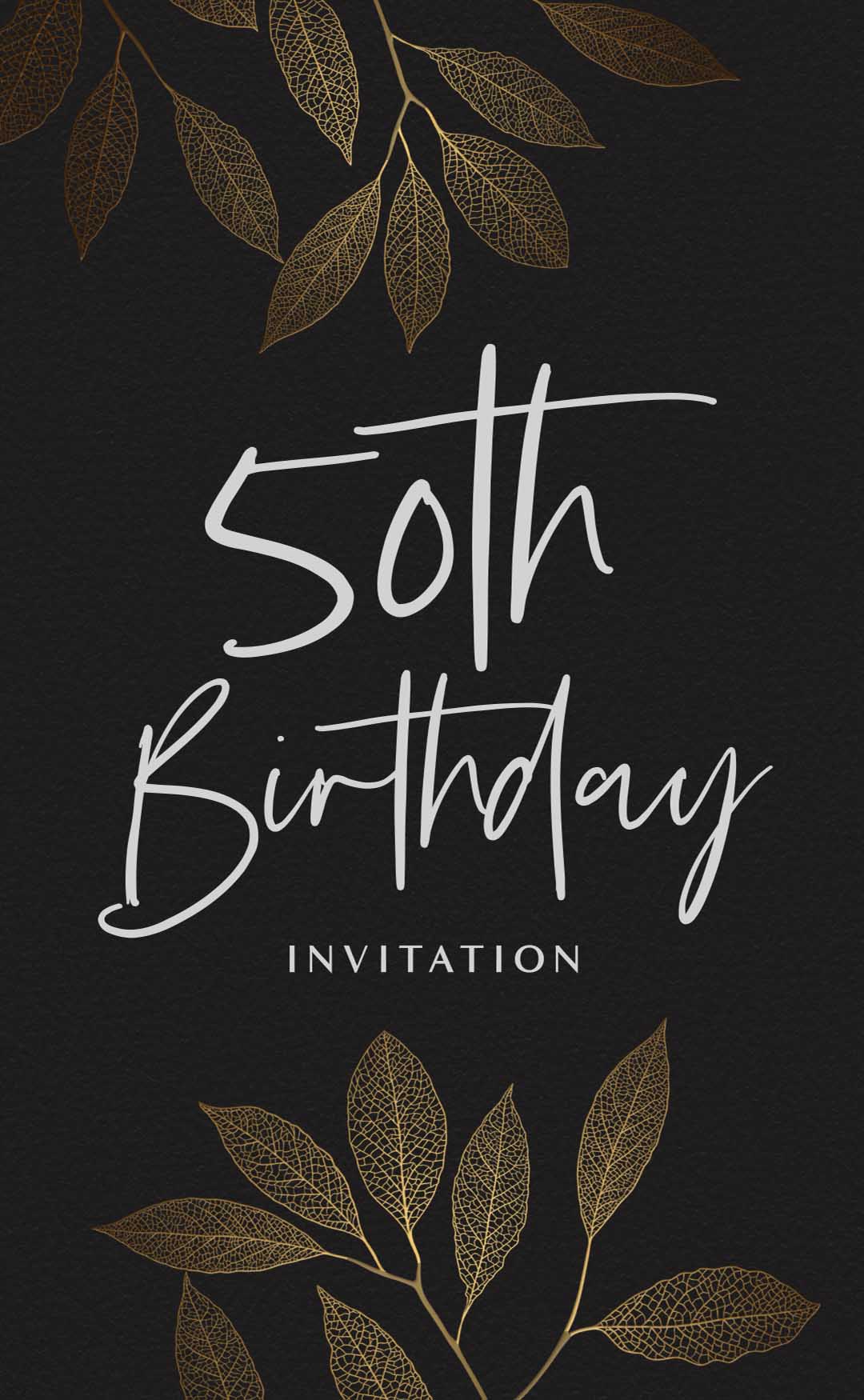 50th Birthday Invitation